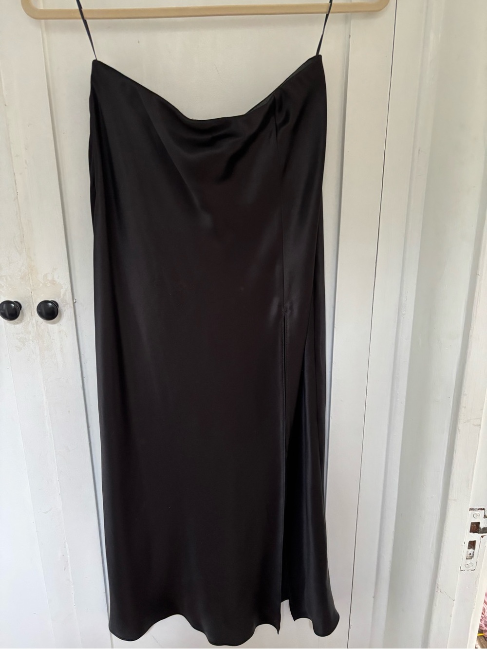 Amanda Uprichard Ludlow Slit Skirt in Black